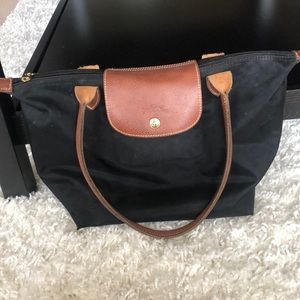 Longchamp Small Black Le Pilage Tote